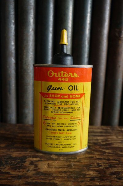 画像1: ビンテージ　Outers　Gun　ミニOIL缶