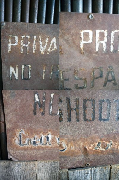 画像1: ビンテージ　 PRIVATE　PROPERTY　サイン