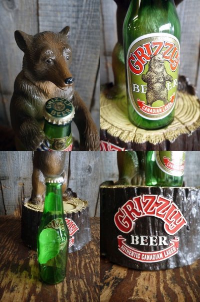 画像1: ビンテージ　GRIZZLY　BEER　STOREディスプレイ