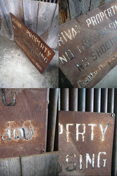 画像2: ビンテージ　 PRIVATE　PROPERTY　サイン