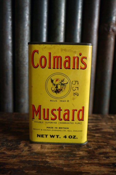 画像1: ビンテージ Colman's Mustard缶