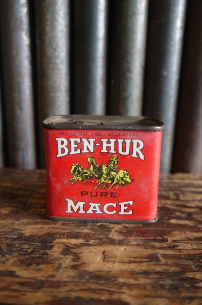 画像1: ビンテージ BEN-HUR PURE MACE缶