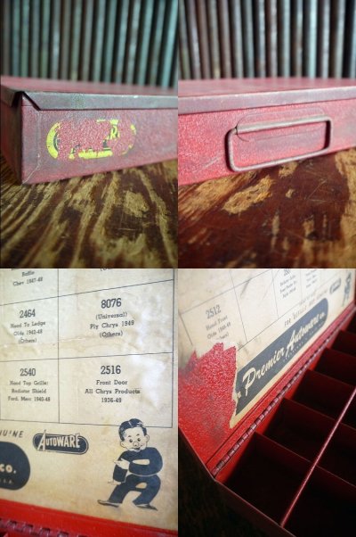 画像2: ビンテージ　AUTOWARE　メタルパーツケース　