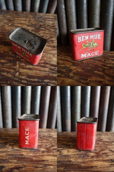 画像2: ビンテージ BEN-HUR PURE MACE缶