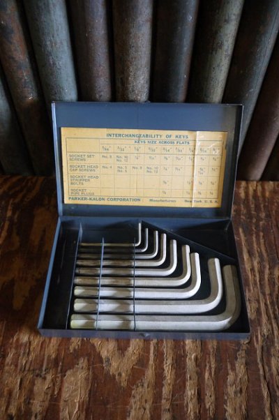 画像1: ビンテージ　HEX　KEYS　メタルケース