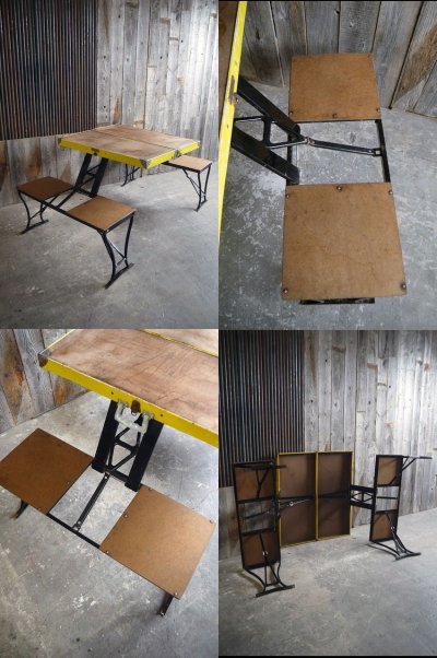 画像3: ビンテージ　MILUWAUKEE　STAMPING　CO　ピクニックテーブル  B