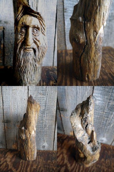 画像2: ビンテージ Tree spirits デザインウッドオブジェ