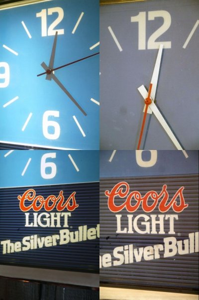 画像1: ビンテージ　Coors　LIGHT　ライトサインクロック