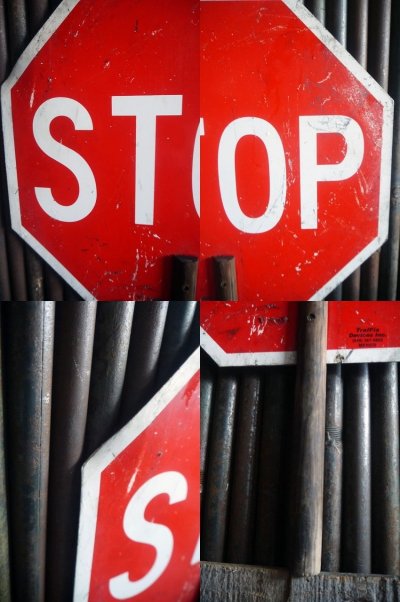 画像2: ビンテージ　SLOW×STOP　ハンドサイン　