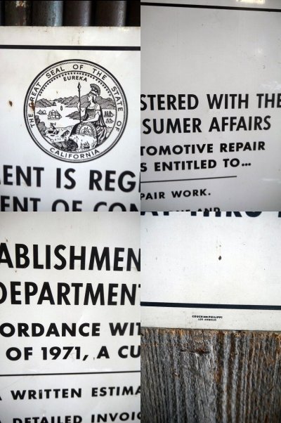 画像1: ビンテージ  DCA　看板　