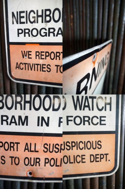 画像2: ビンテージ　WARNING　NEIGHBORHOOD　WACTH　サイン