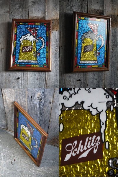 画像1: ビンテージ　SCHLITZ　BEER　壁掛けサイン