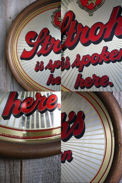 画像2: ビンテージ　Stroh's　BEER　パブミラ―