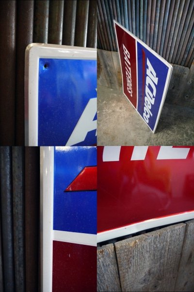 画像2: ビンテージ　AC　Delco　BATTERIES　サイン