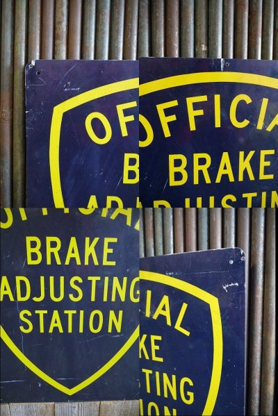 画像1: ビンテージ　OFFICIAL　BLAKE　ADJUSTING　STATION　両面サイン