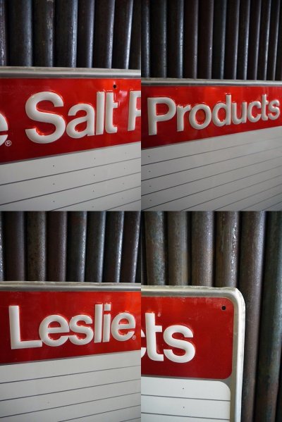 画像1: ビンテージ　Leslie　Salt　Products　サイン