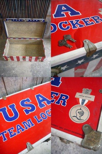 画像2: ビンテージ　USA　TEAM　LOCKER　トランクケース　B
