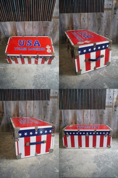 画像1: ビンテージ　USA　TEAM　LOCKER　トランクケース　B