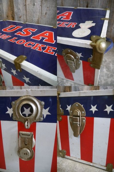 画像2: ビンテージ　USA　TEAM　LOCKER　トランクケース　A