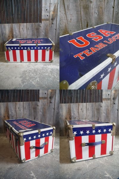 画像1: ビンテージ　USA　TEAM　LOCKER　トランクケース　A