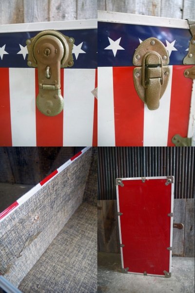 画像3: ビンテージ　USA　TEAM　LOCKER　トランクケース　B