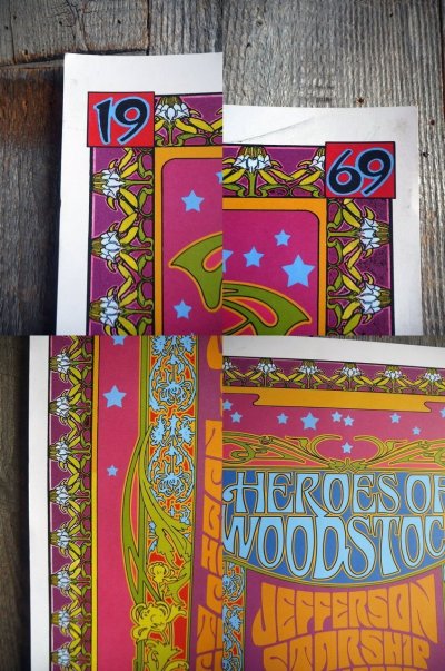 画像1: USA　HEROES　OF　WOODSTOCK　ポスター