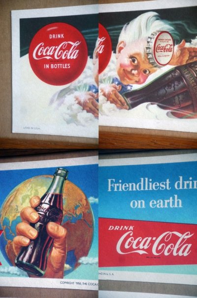 画像1: ビンテージ　Coca-Cola　インクブロッター　壁掛け