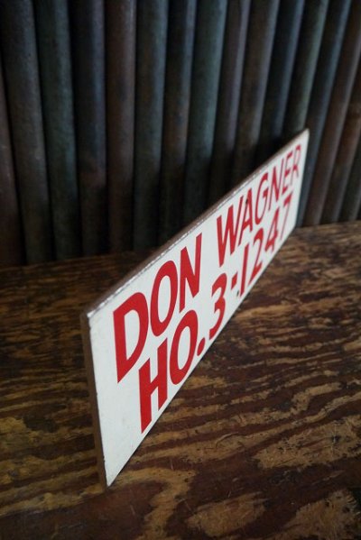 画像1: ビンテージ　DON　WAGNER　サイン