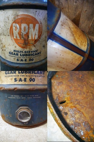 画像2: ビンテージ　RPM　GEAR LUBRICANT　ドラム缶