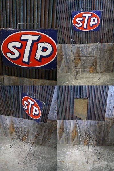 画像1: ビンテージ　STP　MOTOR　OIL　ディスプレイラック