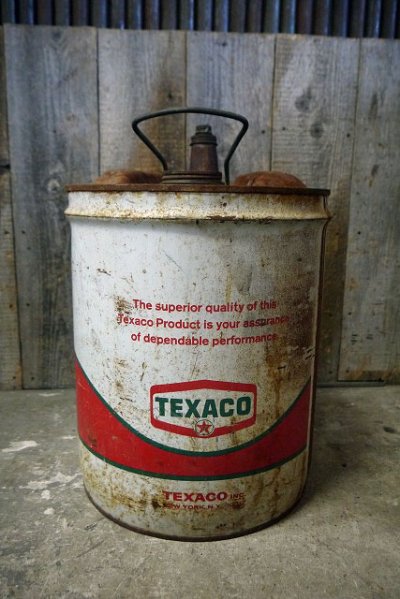 画像1: ビンテージ　TEXACO　OIL缶