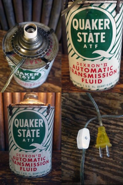 画像2: ビンテージ　QUAKER　STATE　テーブルランプ