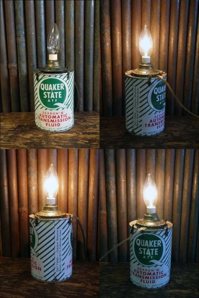 画像1: ビンテージ　QUAKER　STATE　テーブルランプ