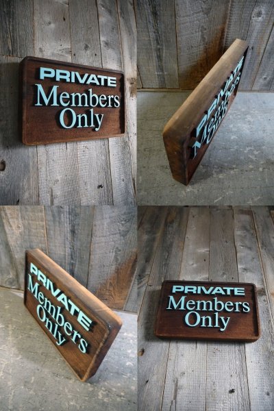 画像1: ビンテージ　PRIVATE　Members　Only　サイン