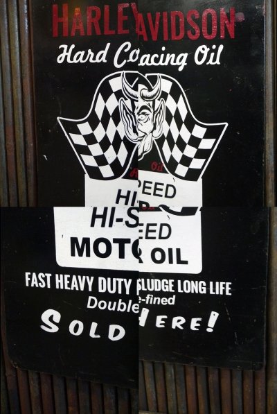 画像2: ビンテージ　HARLEY₋DAVIDSON　MOTOR　OIL　メタルサイン