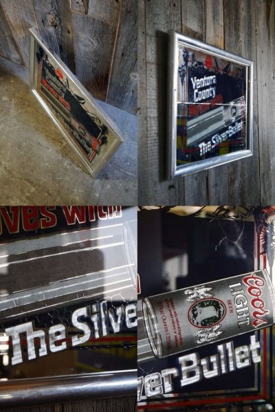 画像2: ビンテージ Silver Bullet Ventura Country Coors Light パブミラー