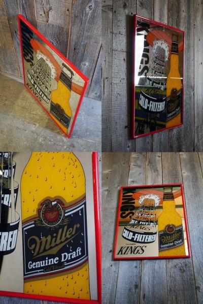 画像1: ビンテージ　LA　KINGS　×　GENUINE 　DRAFT　Miller　パブミラ―