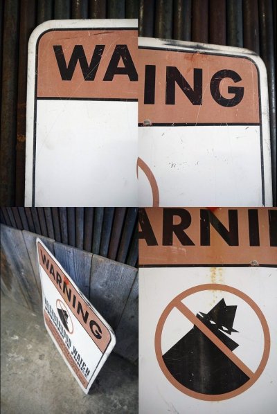 画像1: ビンテージ WARNING NEIGHBORHOOD WACTH サイン