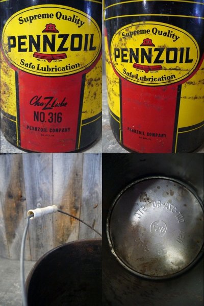 画像2: ビンテージ　PENNZOIL　Safe　lubrication缶