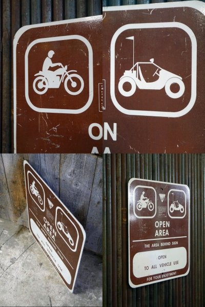 画像1: ビンテージ OPEN AREA サイン