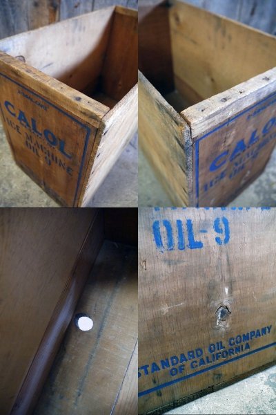画像2: ビンテージ　CALOL　STANDARD　OIL　ウッドボックス
