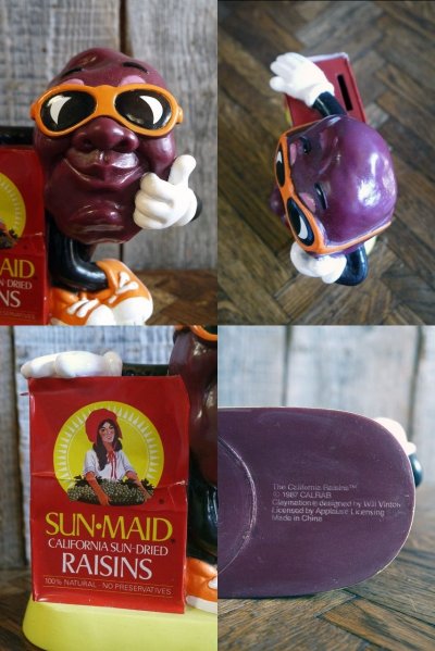 画像2: ビンテージ Sun-Maid California Raisins ソフビ貯金箱
