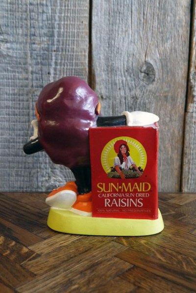 画像1: ビンテージ Sun-Maid California Raisins ソフビ貯金箱
