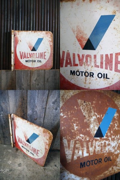 画像2: ビンテージ　VALVOLINE　両面メタルサイン