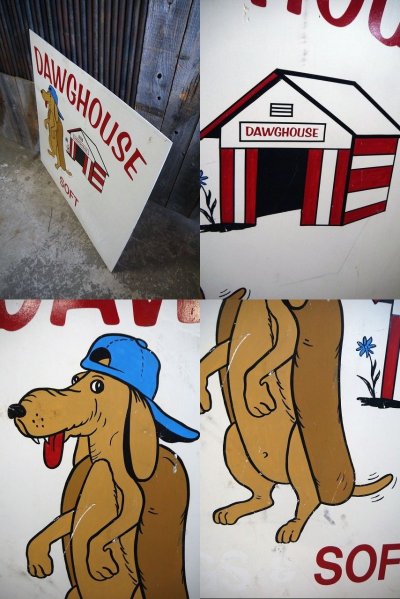 画像1: ビンテージ DAWGHOUSE 大型サイン