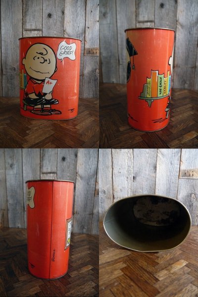 画像2: ビンテージ SNOOPY TRASH缶