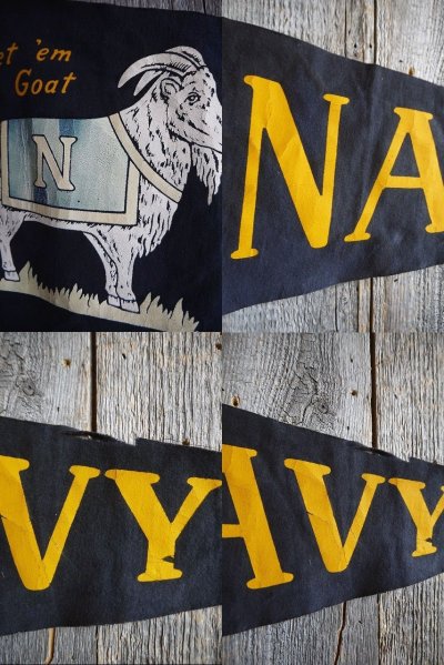 画像1: ビンテージ　U.S.NAVY　ペナント