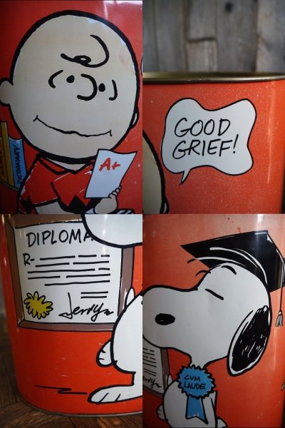 画像1: ビンテージ SNOOPY TRASH缶