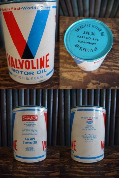 画像1: ビンテージ　VALVOLINE　MOTOR　OIL缶