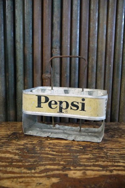 画像1: ビンテージ PEPSI-COLA ボトルキャリーケース